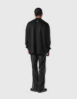 Oversize Mock Neck Pullover - Black