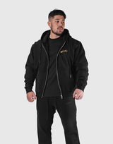 Classic Flag Zip-Up Hoodie - Black