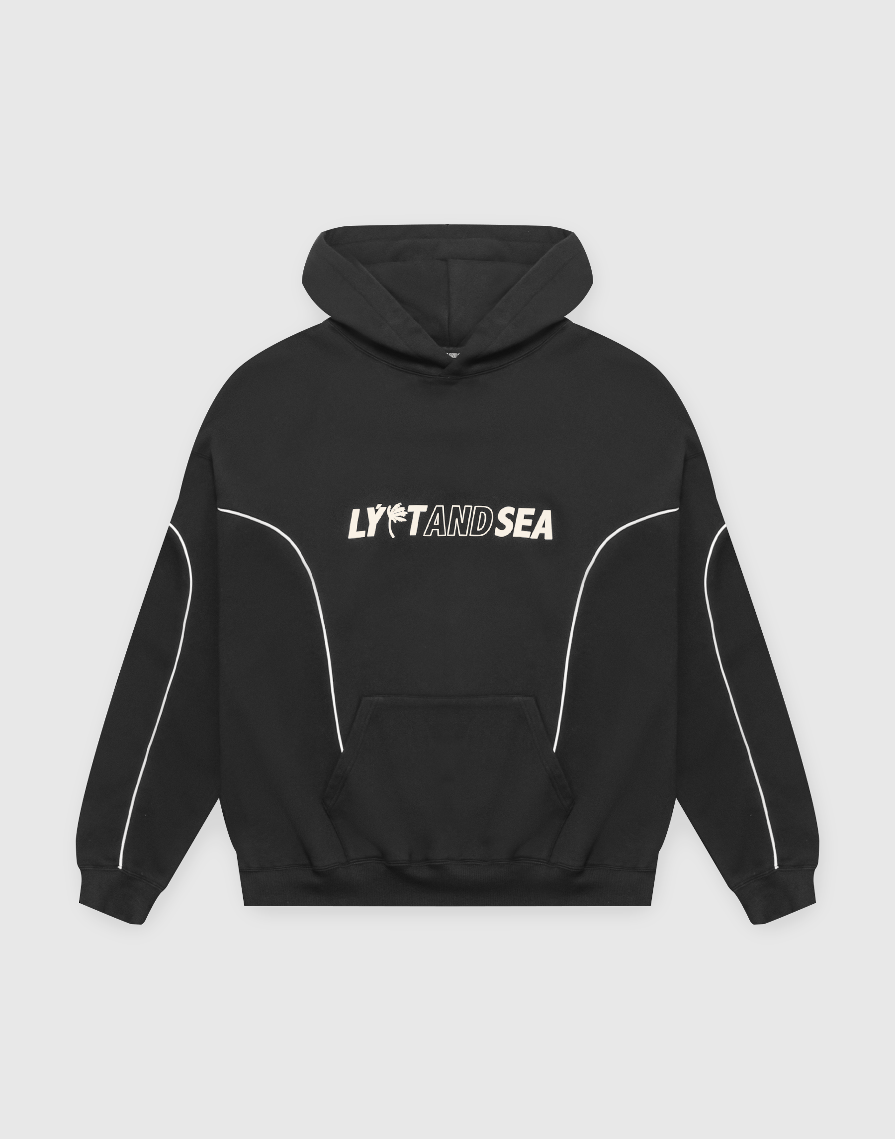 LÝFT × WIND AND SEA Piping Sweat Hoodie - Black