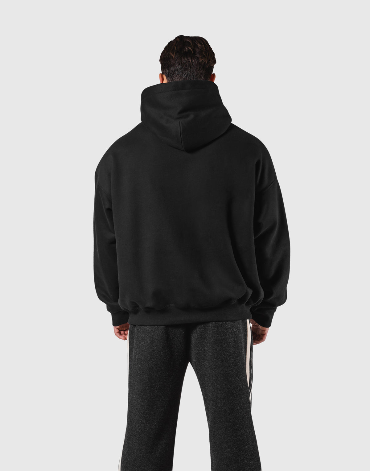 Pile Wappen Oversize Hoodie - Black