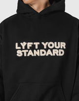 Pile Wappen Oversize Hoodie - Black