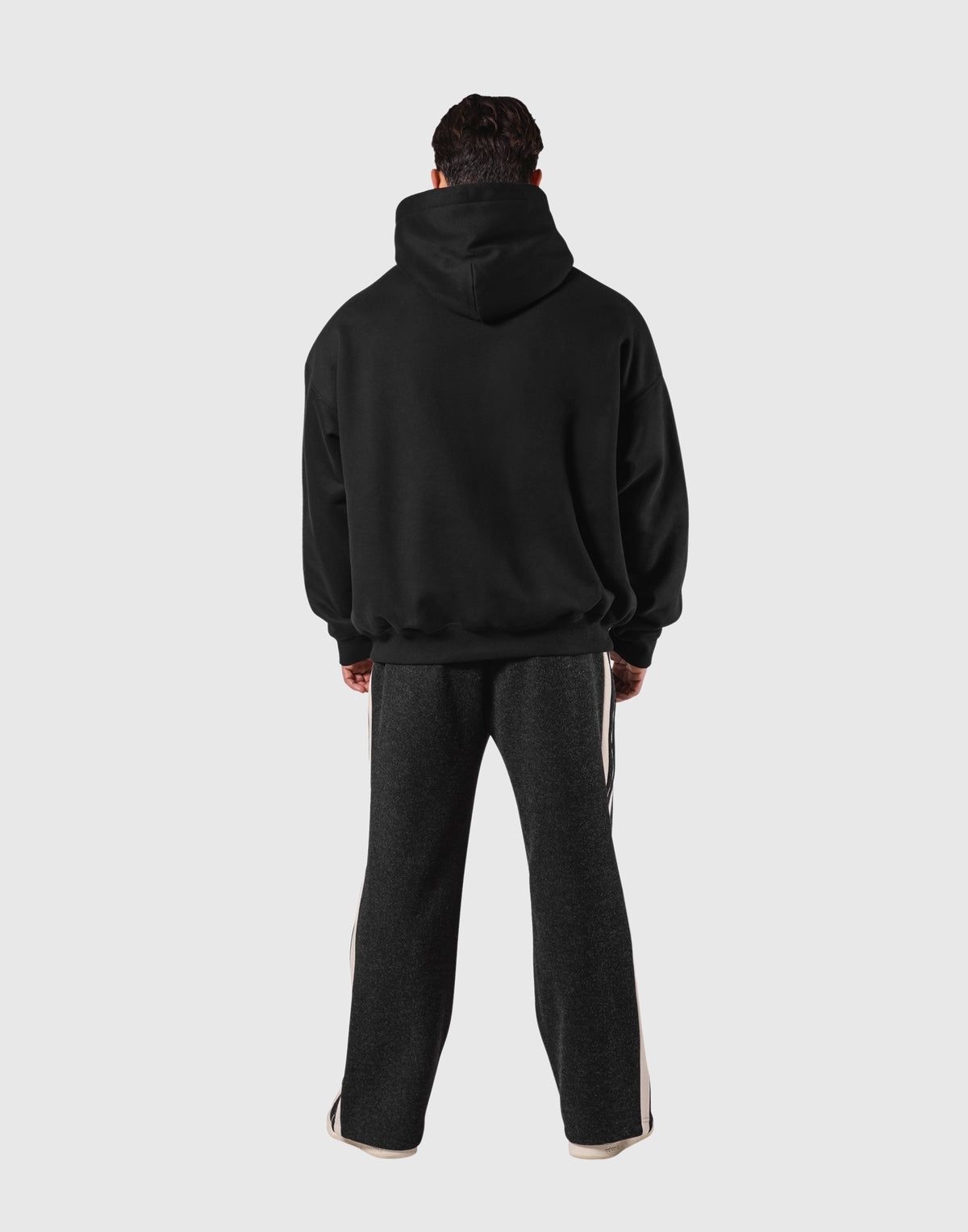Pile Wappen Oversize Hoodie - Black
