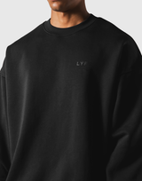 One Point LÝFT Oversize Crewneck Sweatshirt - Black