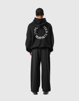 Back Ring Oversized Sweat Hoodie - Black
