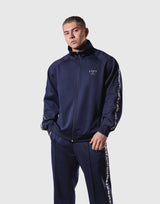 Logo Line Track Jacket - Navy