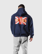 Classic Flag Zip-Up Hoodie - Navy