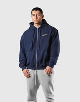 Classic Flag Zip-Up Hoodie - Navy