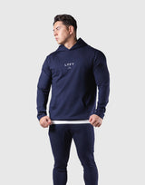 Standard Fit Stretch Pullover Hoodie - Navy