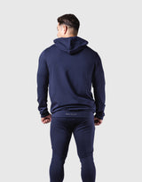 Standard Fit Stretch Pullover Hoodie - Navy