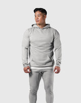 Standard Fit Stretch Pullover Hoodie - Grey