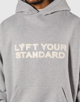 Pile Wappen Oversize Hoodie - Grey