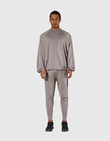2-Way Stretch Relaxed Pullover Top - Beige