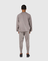 2-Way Stretch Relaxed Pullover Top - Beige