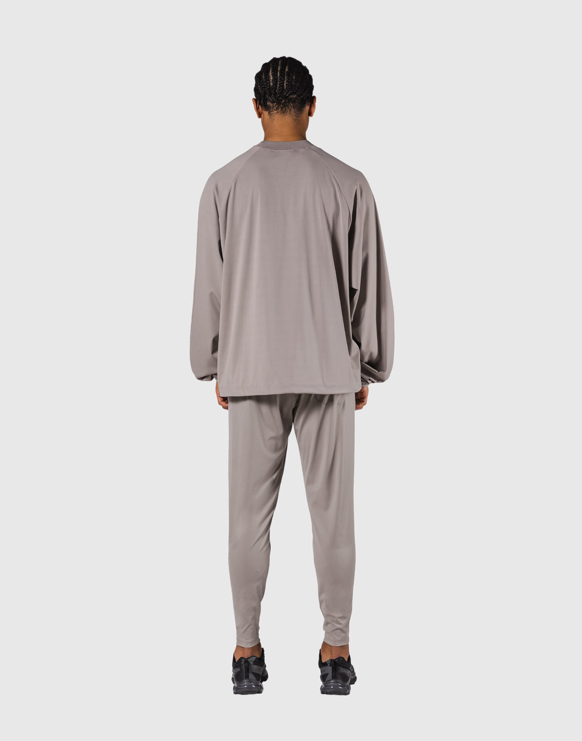 2-Way Stretch Relaxed Pullover Top - Beige
