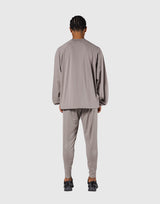 2-Way Stretch Relaxed Pullover Top - Beige