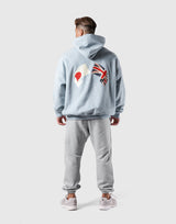 New Flag Oversize Sweat Hoodie - L.Blue