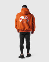 New Flag Oversize Sweat Hoodie - Orange