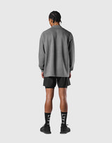 Oversize Mock Neck Pullover - D.Grey