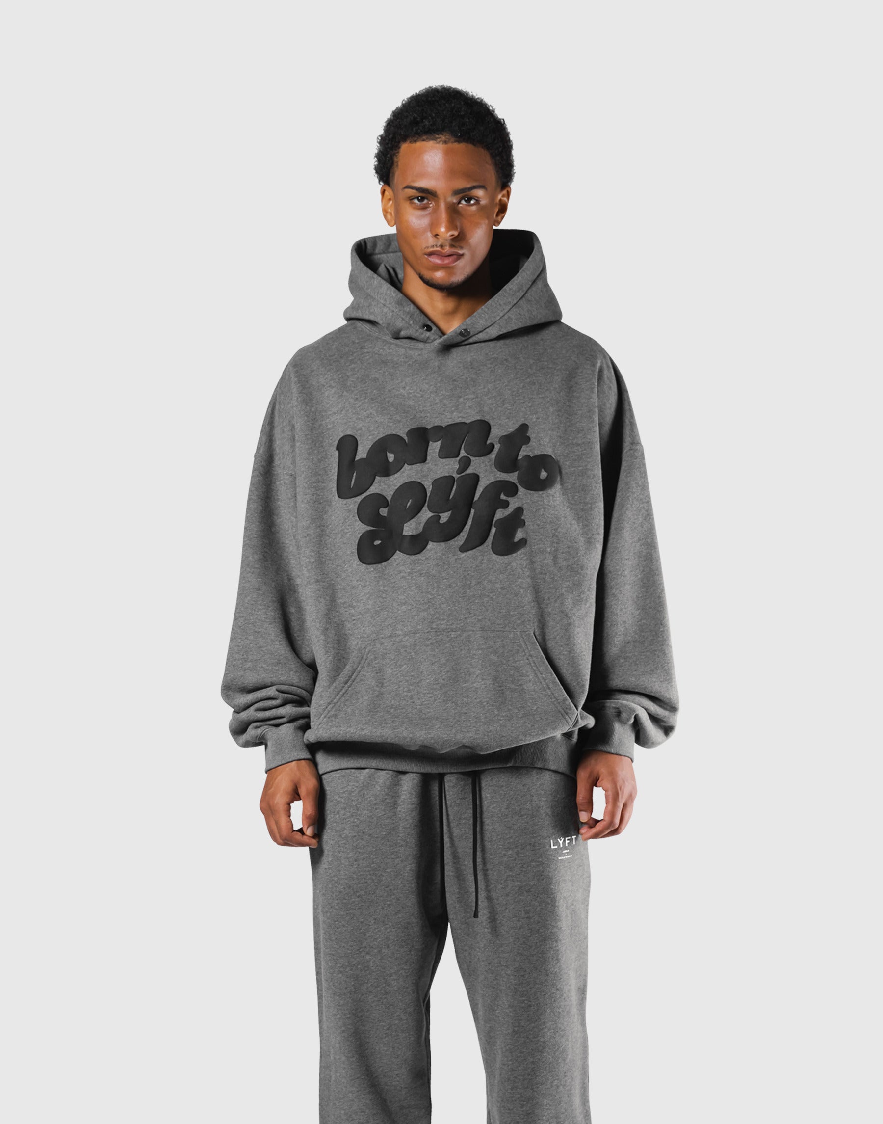Old Born To LÝFT Hoodie - D.Grey