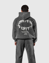 Splash Ring Vintage Oversize Hoodie - D.Grey