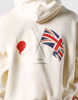 New Flag Oversize Sweat Hoodie - Ivory