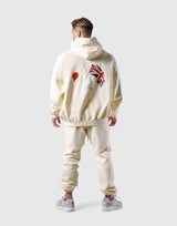 New Flag Oversize Sweat Hoodie - Ivory