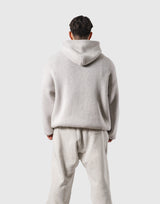 BTL Double Jacquard Knit Hoodie - Ivory