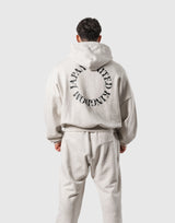 Back Ring Oversized Sweat Hoodie - Ivory