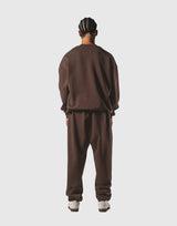 One Point LÝFT Oversize Crewneck Sweat - Brown