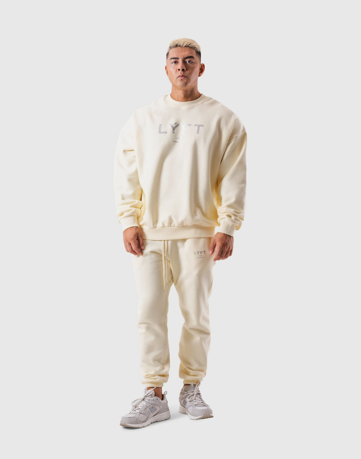LÝFT Oversize Crew Neck Sweat - Ivory