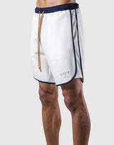 Stretch Seam Wide Shorts - White