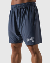 Script Logo Mesh Shorts - Grey