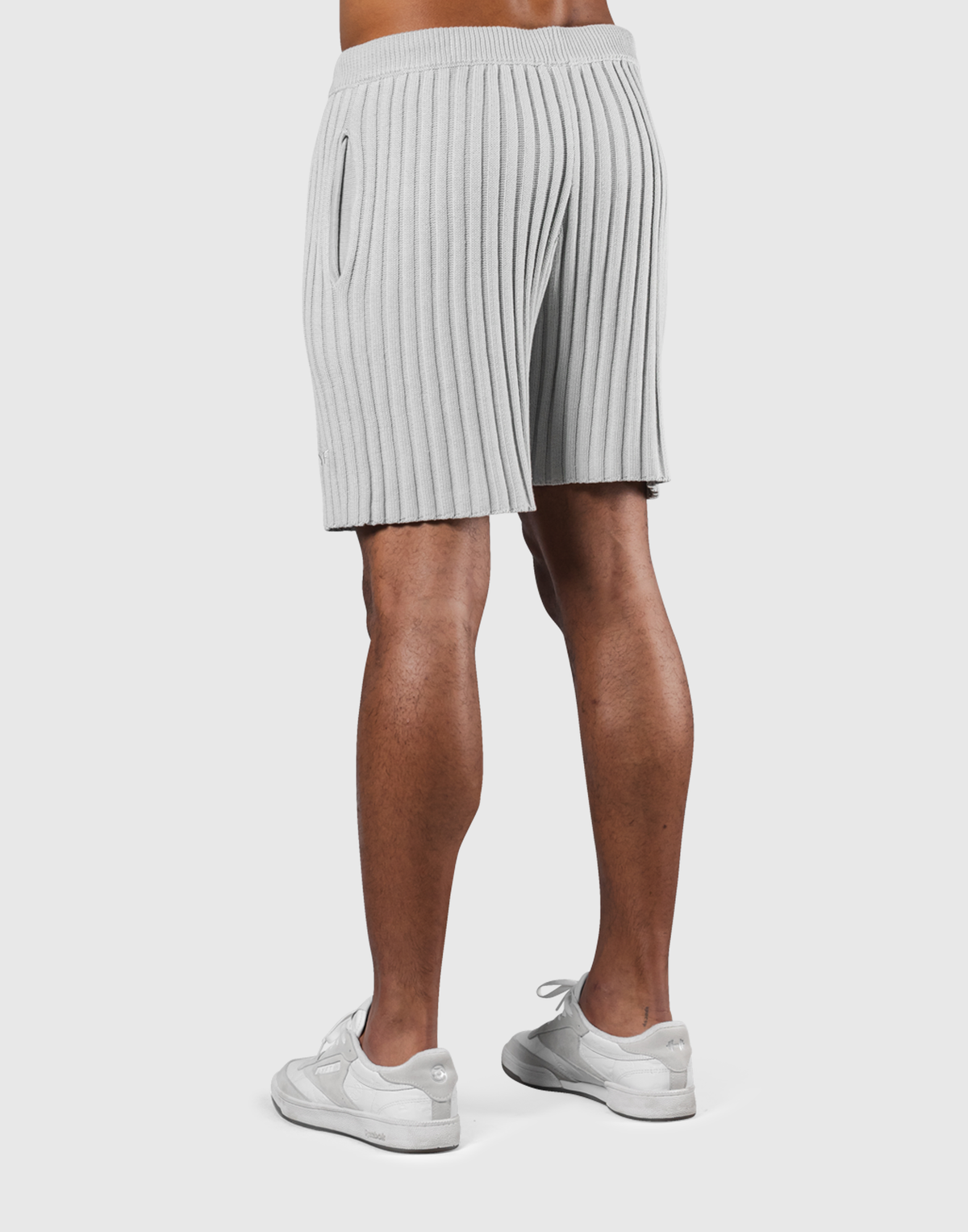 Wide Knit Shorts - Ivory