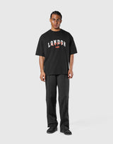 Vintage London Logo Big T-Shirt - Black