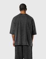 Vintage Original Pattern Extra Big T-Shirt - Black