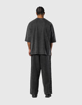Vintage Original Pattern Extra Big T-Shirt - Black