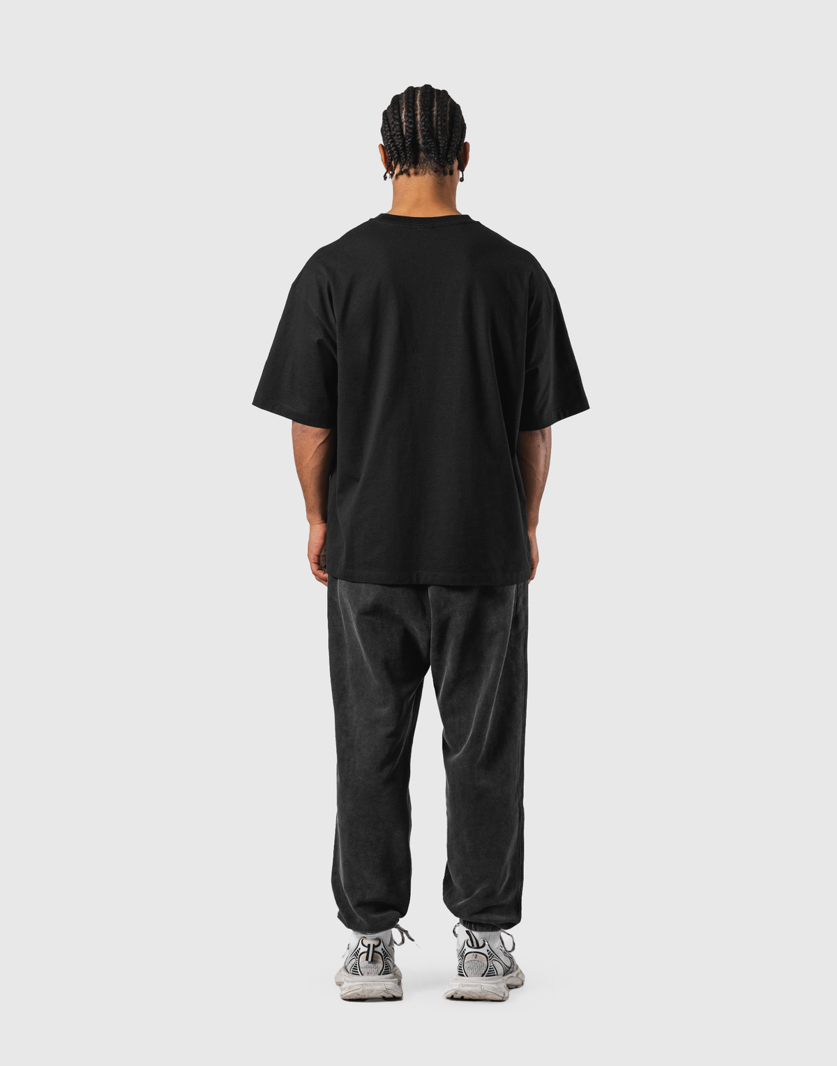 Panther Ý Graphic Vintage Big T-Shirt - Black