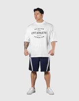 LÝFT Athletic Logo Extra Big T-Shirt - White