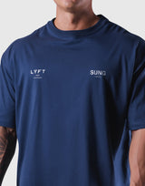 LÝFT x EVERLAST x SUNG Big T-Shirt - Navy