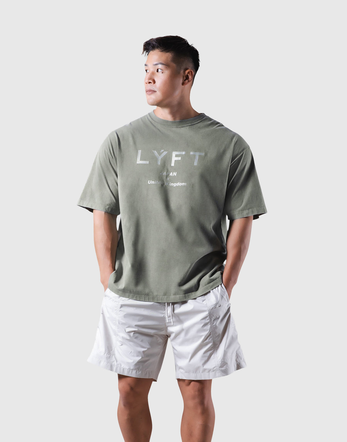 LÝFT Vintage Big T-Shirt - Olive