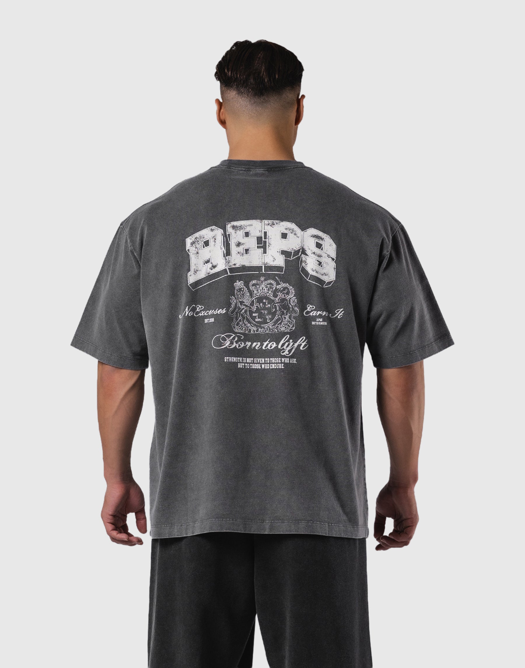 REPS Graphic Vintage Big T-Shirts - D.Grey – LÝFT