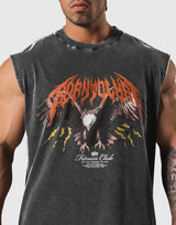 Eagle Graphic Vintage Tanktop - Black