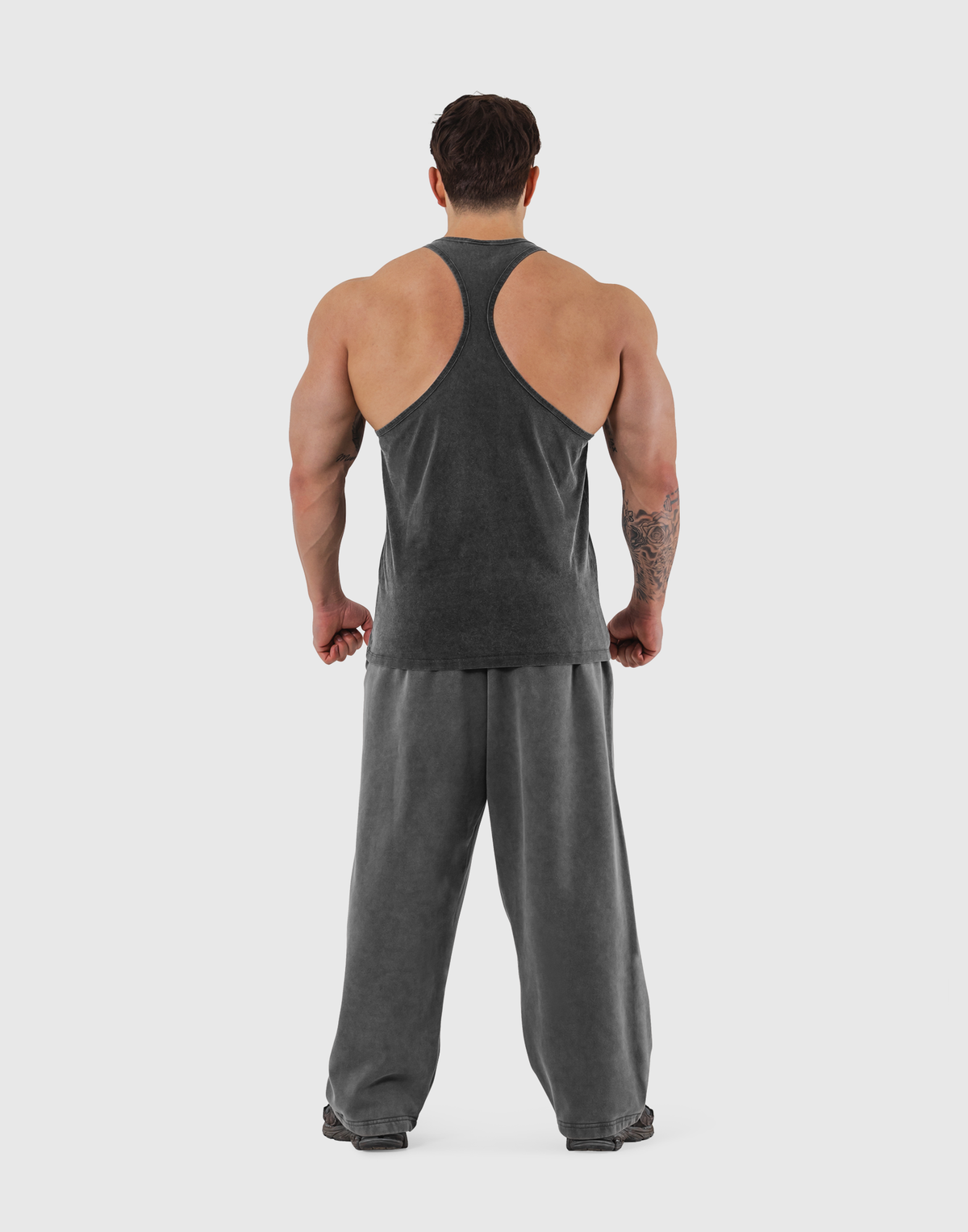 BTL Logo Vintage Training Tanktop - D.Grey