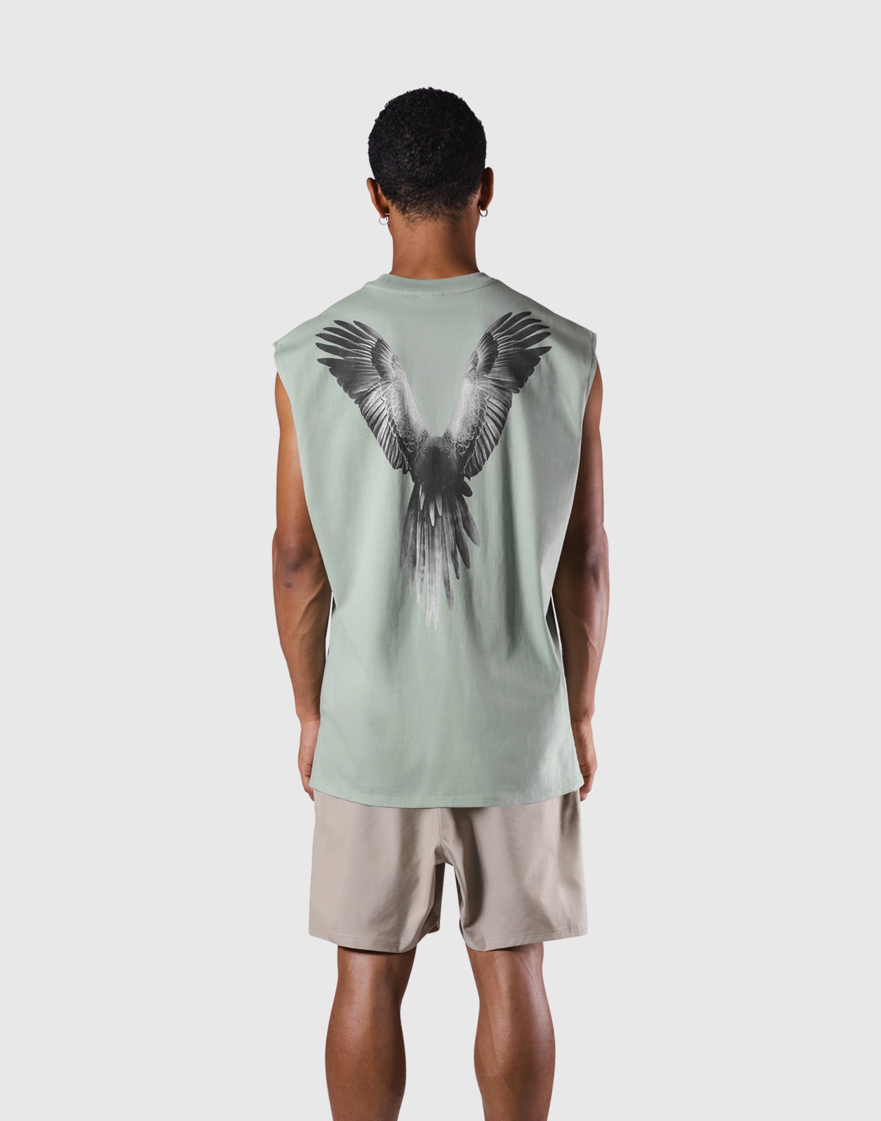 Bird Graphic Sleeveless Top - Light Green – LÝFT