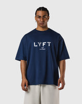 LÝFT Logo Big T-Shirt V.2 - Navy