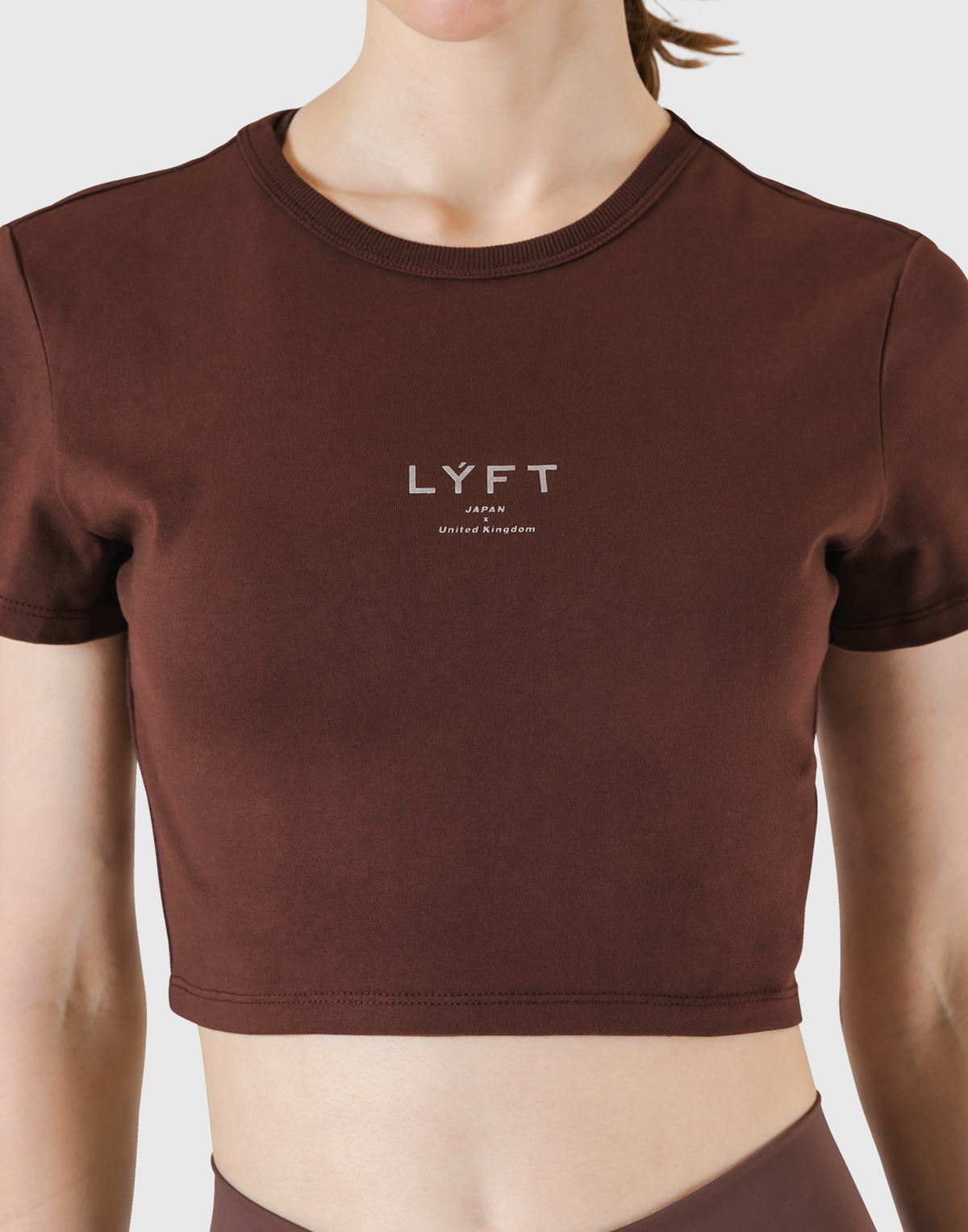 Standard Cropped T-Shirt - Brown