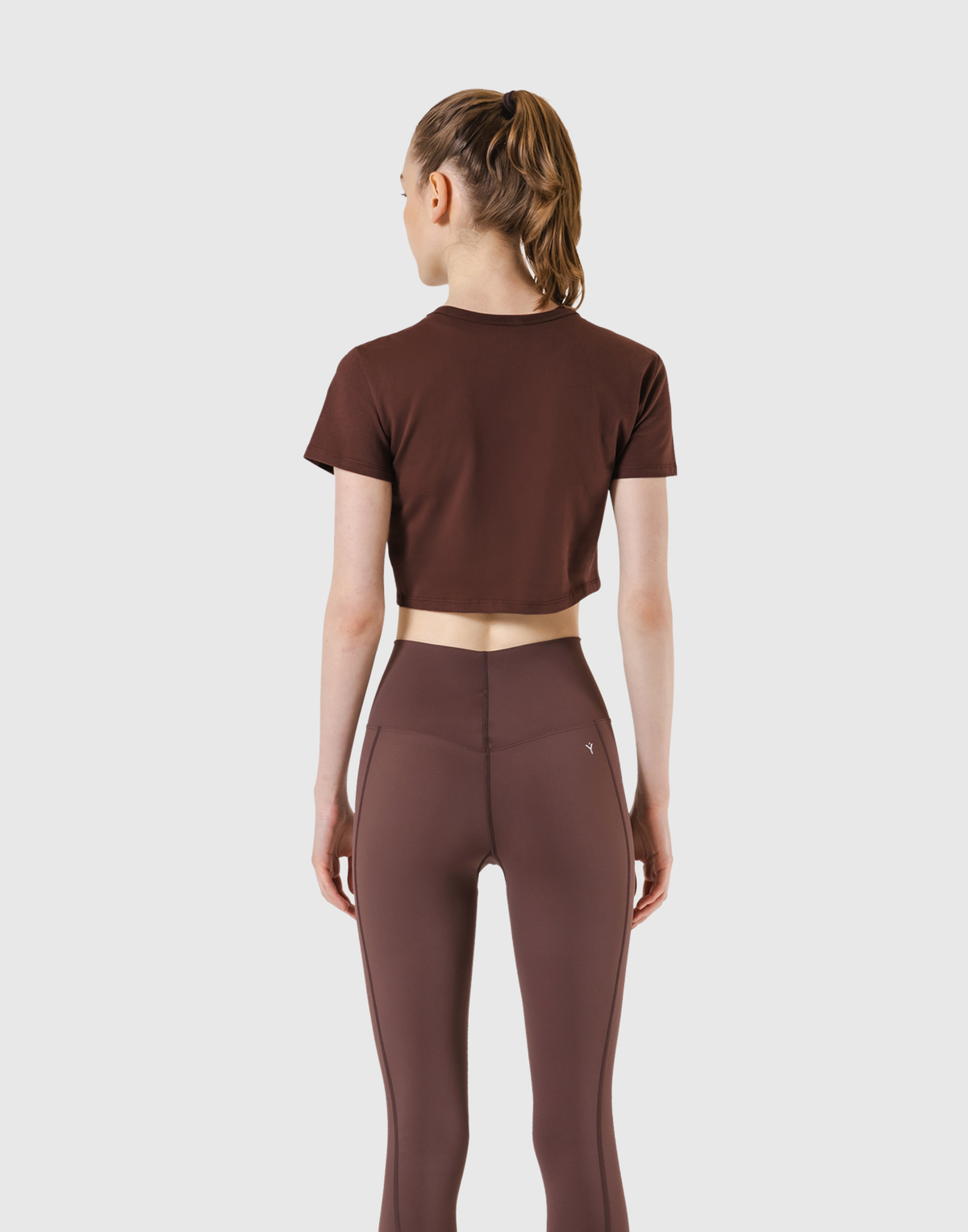 Standard Cropped T-Shirt - Brown