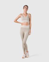 Stripe Cross Strap Bratop - Beige