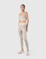 Stripe Cross Strap Bratop - Beige