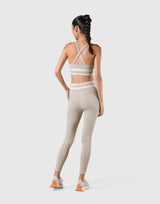 Stripe Cross Strap Bratop - Beige